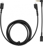 1,5 m asendus helikaardi helikaabel SteelSeries Arctis 3 Arctis 5 Arctis 7 m&auml;ngukomplekti jaoks koos 3,5 mm adapteri kaabliga 12 cm