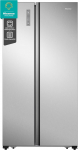 Hisense RS677N4ACC Side by Side Fridge-Freezer, 179 cm, 519 Litre Total Capacity, Multi Air Flow, LED Display, Energy Efficiency Class: C, Electronic Touch Control, Inox Look