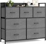 Songmics LTS523G22 7 riidest sahtliga kapp, k&auml;epidemetega, metallraamiga, t&ouml;&ouml;stusdisainiga, p&otilde;levkivihall, antratsiithall