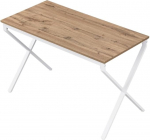 DUBI M&ouml;bel Samuel s&ouml;&ouml;gilaud, 120 x 60 cm, puidust k&ouml;&ouml;gilaud X-raamiga, valge, k&ouml;&ouml;k, s&ouml;&ouml;gituba, skandinaavia disain, tammepuust, 4 inimest