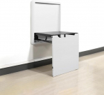 Hoconnie seinale kokkupandav tool seinale paigaldatav kokkupandav tool seinale paigaldamiseks n&auml;htamatu seinatool ruumi s&auml;&auml;stev 150 kg kandev&otilde;ime (valge)