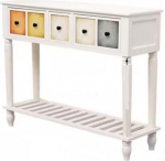 Konsolentisch, Eingangsschrank aus Massivholz, modernes minimalistisches langes Wandregal zur Aufbewahrung Flurtisch