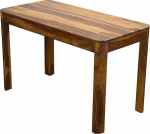 FineBuy Sheesham s&ouml;&ouml;gilaud t&auml;ispuidust 120 cm kuni 6 inimesele Ristk&uuml;likukujuline s&ouml;&ouml;gilaud maamaja disainiga K&auml;sitsi valmistatud k&ouml;&ouml;gilaud &uuml;mardatud servadega s&ouml;&ouml;gitoas v&otilde;i k&ouml;&ouml;gis.