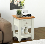 Hallowood m&ouml;&ouml;bel Clifton v&auml;ike lampi &ouml;&ouml;kapp koos sahtli ja riiuliga, puidust roheline v&auml;rvitud valge ja tammepuust k&uuml;ljelaud, taimestend, t&auml;ielikult kokku pandud &ouml;&ouml;kapp, elutuba ja esikusse