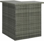 vidaXL Baarilaua nurgalaud Baarilaud K&ouml;&ouml;gilaua Bistro laud S&ouml;&ouml;gilaud Baarilaua baarilett K&ouml;&ouml;gilett Hall 100 x 50 x 105 cm Pol&uuml; rotangist