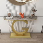 Konsolentisch f&uuml;r Eingangsbereich, Flur oder Wohnzimmer - Perfekter Tisch hinter der Couch, platzsparendes Design