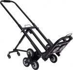 Stair Trolley, Sack Truck, 150 kg, Foldable Stair Sack Truck, 8 + 2 Wheels, Folding Stair Vehicle, Rustproof Trolley, Transport Frame, Stair Lift (8 Wheels)