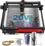 Twotrees TS2-20W lasergraveerija, 130W k&otilde;rge energiaga lasergraveerimismasin, 20W v&auml;ljundiga laserl&otilde;ikur ja graveerimismasin DIY lasergraveerija puidule / metallile / klaasile