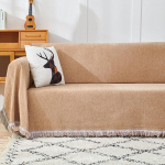 Sofa Covers, Bed Throws Blanket for 1 2 3 4-Seater Cushion Sofa Slipcover, Thickened Chenille Reversible Couch Cover, Multi-Purpose Furniture Protection Cover for Dogs Cats Children, Brown-180 x 130 cm/70 inches