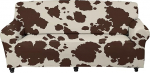 UOIMAG Cow Pattern Irregular Cow Pattern Sofa Cover Home Office Party Stretch Couch Covers for 2 Seater