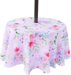 Eternal Beauty 52" &uuml;mmargune lilleline laudlina Indoor Outdoor pritsmekindel laudlina koos vihmavarju augu ja t&otilde;mblukuga Patio Garden Party ja BBQ jaoks (52")