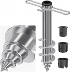 Dolibest p&auml;ikesevarju maapealne varrukas rannas, 42 cm vihmavarju hoidja maapealne t&uuml;&uuml;bel liivaanker p&ouml;&ouml;rlev liin p&otilde;randale seisma Patio vihmavarju kruviga varrukasse Cantilever p&auml;ikesevarju maapealne piik 3-5 cm poolus traat k&auml;epidemega Style A