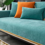 HLTQL Diivanikate 1 2 3 4-kohaline diivanikaitse libisemisvastane diivanikate L-kujuline pestav dekoor Perim diivanikatte Diivanikaitse kassikoerad Tekk kahepoolne tepitud 3-90 x 180 cm