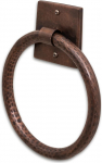 Monarch Abode Pia Hand Hammered Pure Copper Towel Ring, Antique Copper