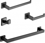 DUFU SUS304 r&auml;tikuhoidja koos vannitoa r&auml;tikukangiga 40 cm r&auml;tikukang WC-paberi hoidja r&otilde;ivakonks seinale puurimine roostevabast terasest SUS304 vannitoa lisaseadmete komplekt dekoratsioon vannitoa k&ouml;&ouml;ki Matt