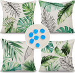 Cirzone Outdoor padjad ilmastikukindlad 45 x 45 cm, 4 dekoratiivpadja komplekt, diivanipadjad elutuppa, aeda, r&otilde;dule