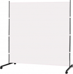 &Uuml;hepaneeliline suur ruumijaotur 180W x 190H cm vabalt seisev privaatsusekraan ratastel kontorisse, elutuppa ja magamistuppa, beež