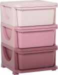 HOMCOM sahtli kapp lastele koos hoiuruumiga hoiukastid m&auml;nguasjade organiseerija m&auml;nguasjade kast kolmel tasandil lastetoas 3-6 aastat laste m&ouml;&ouml;bel roosa 37 x 37 x 56,5 cm