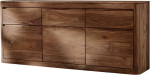 MASSIVMOEBEL24.DE Toronto Sideboard with Doors, 185 x 80 x 40 cm, Sheesham / Rosewood, Various Sizes and Colours, Colour: Dark Brown Stained, Size: 185 x 40 x 80 cm (W x D x H)