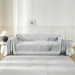 Diivanitekk, 3-kohaline, 180 x 340 cm, &scaron;enill AB k&uuml;ljed diivanitekk, diivanitekk, diivanitekk, viskamine Universal, nelja aastaajaline diivanikate, diivanikate koos tupsuga, tumehall kurviga