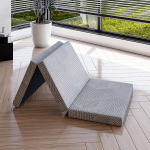 EGO Home kokkupandav madrats 65 x 196 cm, 3-osaline kokkupandav madrats k&otilde;vadusastmega H3, k&otilde;rge 10 cm, kokkupandav geelvahuga madrats 196 x 65 cm reisimiseks, telkimiseks, v&auml;ljas, p&otilde;randale, k&uuml;lalisvoodile, &Ouml;ko-Tex sertifitseeritud