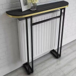 Konsoollaud, hoiuriiul radiaatori kohal, lihtne, pikkade vahede blokeeriv laud, elutuba, diivan, tagakapp, peidab inetuid esemeid (Nero,39.3 in/100 cm)