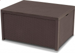 Allibert Lounge table 220001 Arica, Kissenboxfunktion, Rattan-Effect Plastic Brown