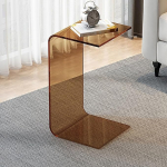 Moodne k&uuml;ljelaud, diivanilaud, l&auml;bipaistev akr&uuml;&uuml;l k&uuml;ljelaud, C-laud, diivanilaua k&uuml;ljelaud, unikaalne ja stiilne t&uuml;kk elutuppa (v&auml;rv : C, suurus : 30x30x60