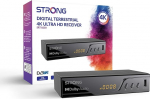 STRONG dekooder TNT UHD 4K | DVB-T2 | &Uuml;hildub HEVC265 | USB TV-vastuv&otilde;tja / tuuner | Dolby Digital Plus | HDMI | Scart