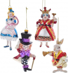 Kurt Adler 5-5,5-tolline v&auml;&auml;riskividega Alice Imedemaal 4-osaline kaunistuste komplekt