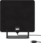 August DTA450 DVB-T/DVB-T2 HD antenn - 5dB tugev siseantenn digitaalsele maapealsele antennile HD TV jaoks - v&otilde;imas DVB-T2 siseantenn koos aluse/liimiplaadiga ja 3 m koaksiaalkaabliga.