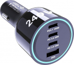 Ubigbuy 240 W USB C autolaadija, 4 pordi &uuml;likiire laadimine 140 W PD3.1 100 W PD3.0 45 W PPS QC65W autolaadija MacBook Pro s&uuml;learvutile iPhone 16 15 iPad Galaxy S24/23 Pixel jne.