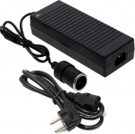 O49C 180W pingemuundur auto toiteadapter 230V AC kuni 12V DC muundur koos sigaretis&uuml;&uuml;taja pistikupesaga - 15A autoadapter GPS-i, kompressorite, k&uuml;lmikute jaoks - ohutussertifikaat, ELi pistikupesa