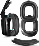 XBERSTAR asendusk&otilde;rvapadjad, mis &uuml;hilduvad Logitech Astro Gaming A 50 Gen4 k&otilde;rvaklappidega (valknahast k&otilde;rvapadjad + peapael)