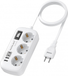 7-in-1 reisiadapter Jaapani pistikupesa adapter 3-kohalise pistikupesa ja 4 USB (2 USB-C 3.4A), kiirlaadija, A-t&uuml;&uuml;pi adapter Jaapanile, USA, Tai, Hiina, Kanada, Vietnam, 1,5 m pikkune kaabel.