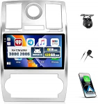 CAMECHO 4+128G Android 15 navigatsiooniga autoraadio Chrysler 300C 2006 koos tagantj&auml;rele vaatekaameraga, 9-tolline traadita Carplay Android auto Bluetooth raadio koos WiFi GPS FM / RDS peeglilink + Canbus Incelliga