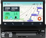 Android 14 universaalne autoradio - integreeritud CarPlay/Android Car/GPS]-IPS 2.5D puuteekraan koos kaameraga DAB/roolijuhtimine/peegelLink/Bluetooth 5.0/WiFi/USB/4G/DVD/CD