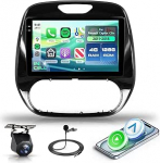 4G + 128G Rimoody 9-tolline Android autoraadio Renault Captur Clio 2011-2018 juhtmevaba Carplay raadio auto koos Android auto navigatsiooniga GPS peeglilink Bluetooth FM/RDS/EQ WiFi roolijuhtimiss&uuml;steemiga