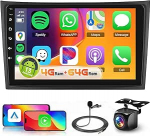 8 Core 4 + 64G: Hodozzy Carplay autoraadio Volvo XC90 2004-2013 Android autoraadio koos satelliitnavigatsiooniga, 10-tolline puuteekraan Android Car/Mirror Link/WiFi/GPS/RDS/FM/Bluetooth/USB/DSPga