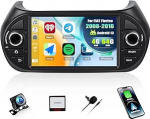 SIXWIN 4+64G Android 13 autoraadio koos CarPlay / Android Car / Mirror Link Fiat Fiorino 2008-2016.7-tolline HD puuteekraan toetab WiFi GPS Bluetooth 5.0 FM/RDS 32EQ + tagurduskaamera