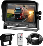 Tagantj&auml;rele vaatamise kaamera komplekt 7" LCD monitoriga ja 170&deg; laia nurga tagurduskaameraga, 18IR &ouml;&ouml;n&auml;gemine