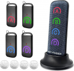 Key Finder Key Finder, CHLOVOE Item Finder koos t&auml;iustatud kangastest kaugjuhtimispuldi ja &otilde;hukeste vastuv&otilde;tjatega, Key Wallet Finder 85 dB valju (1RF saatja, 4 vastuv&otilde;tjat).