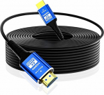 Adrenenjoyer Kiudoptiline HDMI-kaabel 30 meetrit, 18 Gbps 4K kiirusega, toetab 4K @ 60Hz HDR10, HDCP2.2, eARC, 3D, CEC, &uuml;hesuunaline aktiivne 2.0 kaabel, h&auml;irekindel, &otilde;huke ja paindlik.