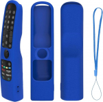 Silikoonist &uuml;mbris LG MR21GA MR21GC kaugjuhtimispuldile [Shockproof] Anti-Slip kaitsev &uuml;mbris LG MR22GA MR22GN MR23GA MR24GN Magic Remote 2021-2024 Case Sleeve Holder Protector Skin - ei helenda sinine