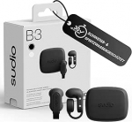 sudio B3 Midnight Black - vaba&otilde;hu k&otilde;rvaklamber. Valmistatud taaskasutatud plastikust, avatud k&otilde;rvaklapid, luuheli tehnoloogia, Bluetooth 5.4, veekindel IPX4, pikk m&auml;nguaeg kokku 24 tundi.