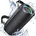 ZEALOT Bluetooth-k&otilde;lar 60 W (70 W tipp) koos valgusega, kaasaskantav muusikakast USB/Micro SD kaardiga/AUX, Bluetooth 5.3, IPX6 veekindel, Dual Pairing, valju stereoheli telefonile, v&auml;listrandile