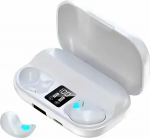 NHQZ 1 paar Bluetooth unek&otilde;rvaklappe, k&otilde;rvaklapid magamiseks, Bluetooth unek&otilde;rvaklapid, k&uuml;lgmised magajad, k&otilde;rvasisesed juhtmevabad, v&auml;ikesed, minik&otilde;rvaklapid, Bluetooth, n&auml;htamatud, valged, kingitused meestele ja