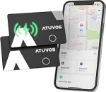 ATUVOS Thin AirTag Card rahakoti j&auml;lgimiskaart, laetav rahakoti otsija, mis &uuml;hildub Apple Find My (ainult iOS, Android ei toeta), Bluetooth eseme otsija reisikohvritele, rahakottidele, 1.6 mm