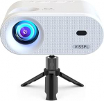 Miniprojektor koos statiiviga, 16000L v&auml;ike projektor toetab Full HD 1080P, 50% suurendus, &plusmn;15&deg; trapetsikorrektsioon, mobiiltelefoniga &uuml;hilduv HDMI, USB, AV