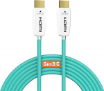 HDMI 2.1 fiiberoptiline kaabel 10M, 48Gbps, 8K@60Hz, 4K@120Hz, Dynamic HDR, eARC, Dolby, HDCP 2.2/2.3, &uuml;hildub PS5, Xbox Series X, RTX 4090, TV, projektor, AVRiga.